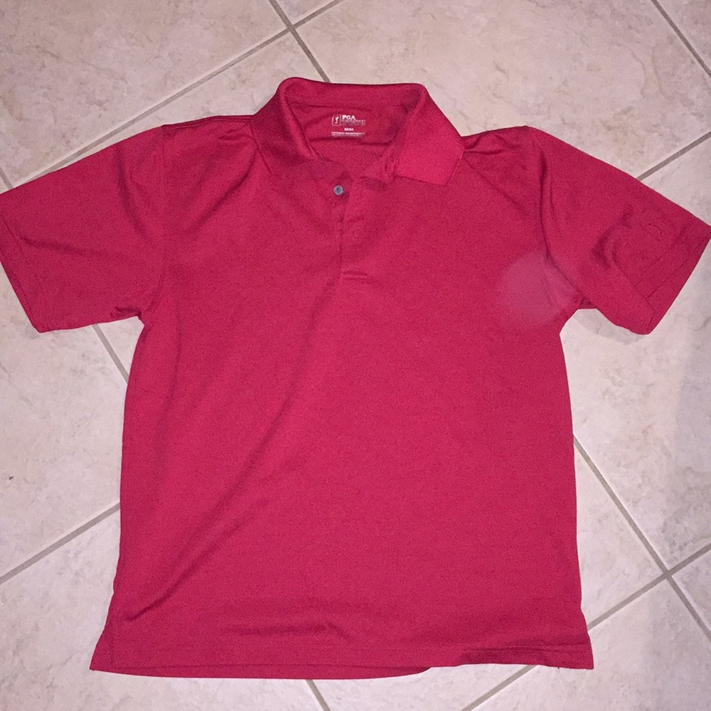 PGA Tour red polo